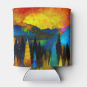 Bergzonsondergang Blikjeskoeler (Achterkant)