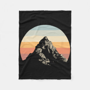 Bergzonsondergang Cirkel Regenboog Buiten Natuur Fleece Deken