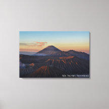 Bergzonsondergang Landschapsfoto Indonesië