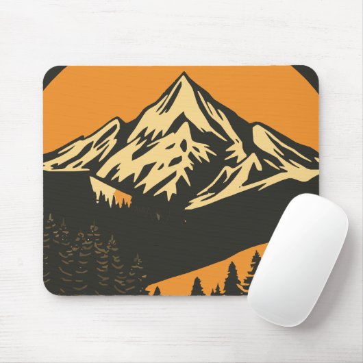 bergzonsondergang muismat (Met muis)