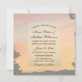 Bergzonsondergang Trouwdag Kaart (Voorkant)