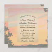 Bergzonsondergang Trouwdag Kaart (Voorkant / Achterkant)