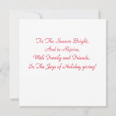 Beribboned Holiday Candle Kaart (Achterkant)