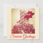 Beribboned Holiday Candle Kaart (Voorkant)