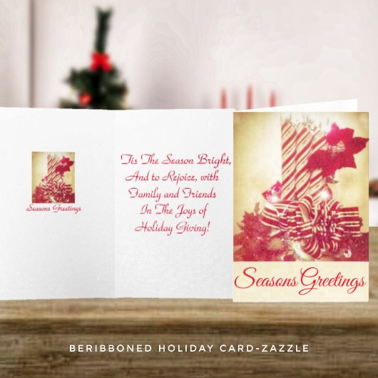 Beriboned Holiday Candle Kaart