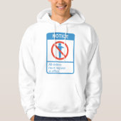 Bericht Alle bezoekers Hoodie (Voorkant)