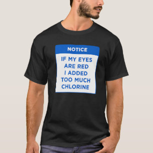 Bericht als mijn ogen rood zijn heb ik mijn poolre t-shirt