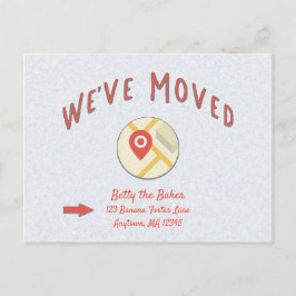 Bericht bij wijziging van adres is verplaatst briefkaart