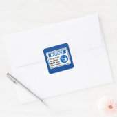 Bericht | Face Mask Vierkante Sticker (Envelop)
