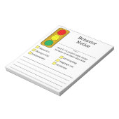 Bericht "Gedrag lichte student stoppen" Notitieblok (Gedraaid)