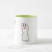 Bericht Halloween over Ghost Boo-naam Retro Mok (Midden)
