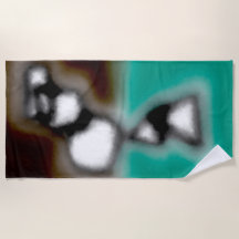 Bericht in a Bottle: Abstract bruin, Blauwgroen, B