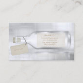 Bericht in de fles visitekaartje (Achterkant)