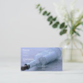 Bericht in de zand visitekaartje (Staand voorkant)