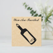 Bericht in een fles. kaart (Staand voorkant)