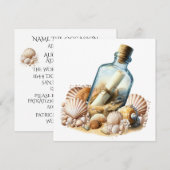 Bericht in een Fles Kaart (Voorkant / Achterkant)