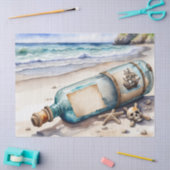 Bericht in een fles tissuepapier (Craft)