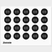 Bericht Nierziekte bewustzijn voor vrouwen Mannen Ronde Sticker (Vel)