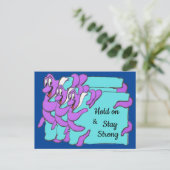 Bericht Octopus Cartoon Cust. Briefkaart tekst (Staand voorkant)