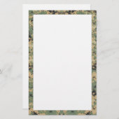 Bericht op camouflage briefpapier (Voorkant / Achterkant)