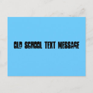 Bericht "oude school" briefkaart