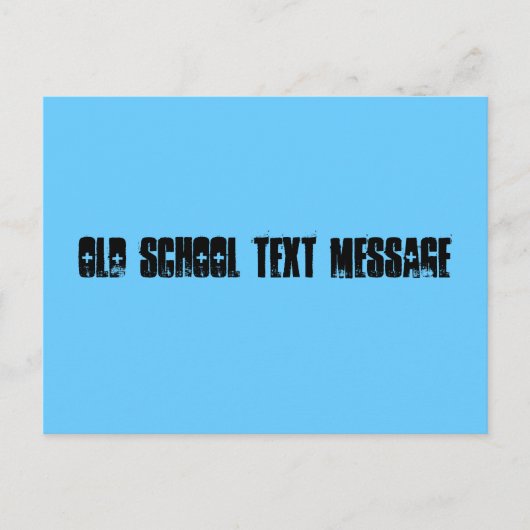 Bericht "oude school" briefkaart (Voorkant)