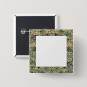 Bericht over Camo Vierkante Button 5,1 Cm (Voorkant /achterkant)