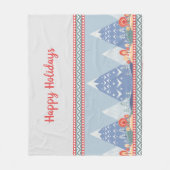 Bericht over de Nordic Winter Mountains Holiday Fleece Deken (Voorkant)