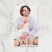 Bericht over Elegant Golden Kerstboom Foto Cadeaulabels (Achterkant)