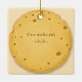  bericht over het charmeren van kaasmakerij keramisch ornament (Achterkant)