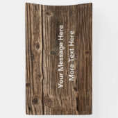 Bericht over het landhout spandoek (Verticaal)