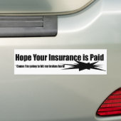 Bericht van Bumpersticker aan traagheidstoestellen (Op auto)