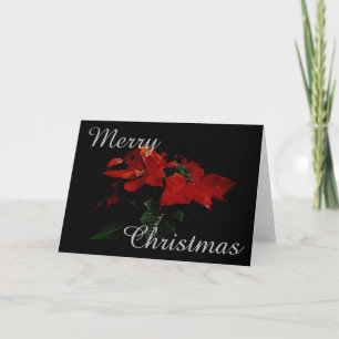Bericht van de Familie van Kerstmis van de Bloem Feestdagen Kaart