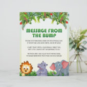 Bericht van de pomp [dierthema] briefhoofd (Staand voorkant)