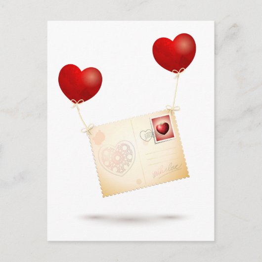 Bericht van Liefde Briefkaart (Voorkant)