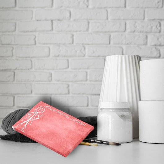 Bericht van moeder moeder — Rode wand van Chalkboa Post-it® Notes