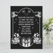 Bericht voor condoleanceondersteuning (Staand voorkant)