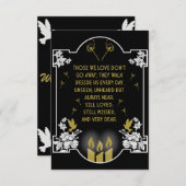 Bericht voor condoleanceondersteuning (Voorkant / Achterkant)