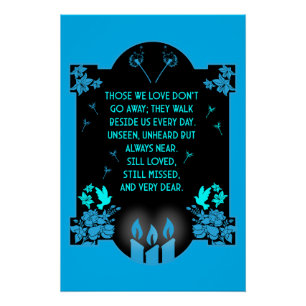 Bericht voor condoleanceondersteuning perfect poster