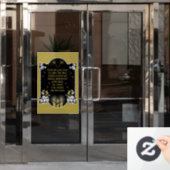 Bericht voor condoleanceondersteuning raamsticker (Kantoordeur)