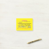 Bericht voor gehandicapte parkeren post-it® notes (Op bureau)