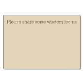 Bericht voor het gelukkige paar kaart (Achterkant)