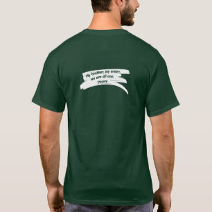 Bericht Vrede wissen T-shirt