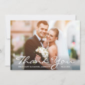 Berichten Foto Bride & Groom Hartelijk dank Bedankkaart (Voorkant)