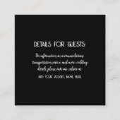 Berichten in Black White 2023 Informatiekaartje (Voorkant)