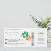 Berichten in een instapkaart kaart (Staand voorkant)