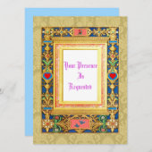 Berichten in middeleeuwse stijl kaart (Voorkant / Achterkant)