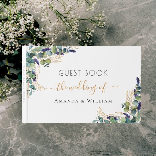 Berichten met eucalyptus greenery-monogram gastenboek