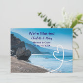 Berichten na bruiloft kaart (Staand voorkant)