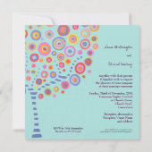 Berichten over de blauwe Aqua Circle Kaart (Achterkant)